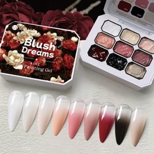 Born Pretty Ur Sugar Blush Dreams 4 In 1 Pat Painting Gel/gül Rüyası 4in1 Çizim-Ombre Paleti(9renk)