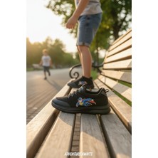 Enoch Süper Kahraman Figürlü Esnek Tabanlı ve Kolay Giyim Slip-On Model Çocuk Ayakkabı