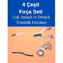 Seçkin Trend Temiz Evim, Çok Amaçlı ve Detay Temizlik Fırça Seti 4 Lü