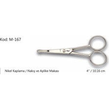 K-Yonlineticaret Europe Aplike ve Nakış Makası Kıvrık Küt Uçlu No:4 10,16 cm