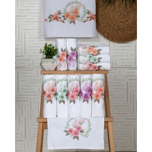 Ünsal Tekstil Buldan Üretimi Çeyizlik Peri Kadife 6'lı El/yüz Havlusu I 50X90