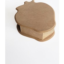 Yegane Concept Ham Mdf, Boyanabilir Çilek Dekoratif Kutu, Çocuk Kutusu, Takı Kutusu