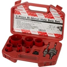 Erdo Ticaret Bi-Metal Panç Takımı - 9`lu Set (19-57 Mm), Ahşap Için, Çantalı