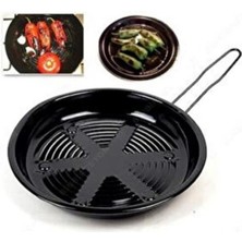 abnturk 22CM Lüx Pratik Közmatik Patlıcan Kestane Biber Közleme Tavası