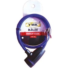 Erdo Ticaret Eko Çelik Halatlı, Izoleli Bisiklet Kilidi - 8mm, 65 cm