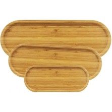 Uslucan Alışveriş 3'lü Oval Sunum Tabağı Seti