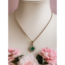Fayra Accessories Kristal Taşlı Papatya Figürlü Kolye