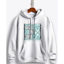 MGAX Adventure The Great Outdoor Explore The World Baskılı Regular Kapşonlu Sweatshirt