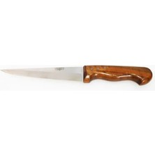 Shoplet Eco Lounge Küçükata Bursa Ince Sivri Kasap Bıçağı No:3, 17 cm - Ahşap Sap