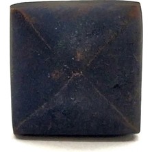 Erdo Ticaret Antika Tarz Dekoratif Pirinç Piramit Kabara - 21 Mm, Oksit