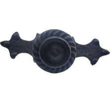 Erdo Ticaret Antika Tarz Dekoratif Pirinç Çizgili Düğme - 35X100 Mm, Büyük, Oksit