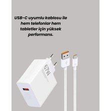 Tonex Güvenli ve Hızlı Şarj Için 67W Turbo Adaptör Type-C Kablo ile