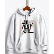 MGAX Adventure Around The World Baskılı Regular Kapşonlu Sweatshirt