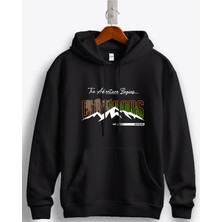 MGAX Outdoors The Adventure Begins Baskılı Regular Kapşonlu Sweatshirt