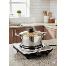 abnturk Elektrikli Ocak Paslanmaz Çelik  Gövde 5 Kademe Isı Ayarı Yüksek Performans