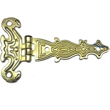 K-Yonlineticaret Dekoratif, Sac Tek Kuyruklu Menteşe - 40X68 Mm, Küçük, Sarı, 100 Adet