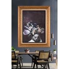 Giyense Altın Varaklı Çerçeveli Paspartulu Tablo SA106