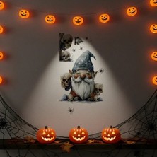 Uslucan Alışveriş Gotik Cüce ve Kafatası Halloween Duvar Sticker Seti