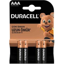 Ett Duracell LR03/MN2400 Alkalin Aaa Ince Kalem Pil 4&amp;#39;lü Paket