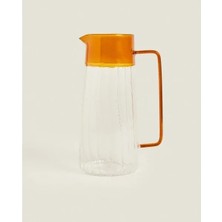 Uslucan Alışveriş Turuncu Detaylı Cam Sürahi 1600 ml