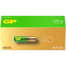 Ett Gp Ultra Alkalin Aa Kalem Pil 40&amp;#39;lı Paket