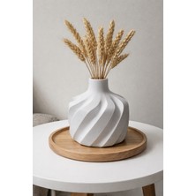 Alpin Premium Spiral Desenli Dekoratif Vazo / Organik