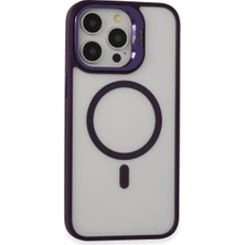 Alem Joko Iphone 14 Pro Kılıf Roblox Lens Magsafe Standlı Kapak - Derin Mor