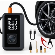 Araç Pompası, Akü Takviyesi, Fener, Powerbank Özellikli, Taşınabilir Kompresör, Araç Pompası