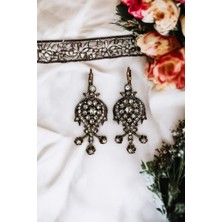 Fayra Accessories Zirkon Taşlı Tasarım Küpe