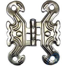 Erdo Ticaret Dekoratif Sac Kelebek Menteşe - Küçük, Nikel, 1 Adet