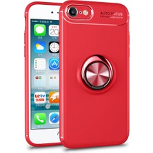 Alem Iphone 7 Kılıf Range Yüzüklü Silikon - Kırmızı