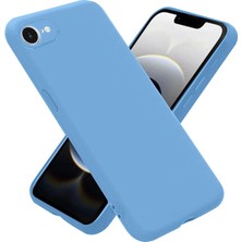 Alem Iphone 16E Kılıf Nano Içi Kadife Silikon - Mavi
