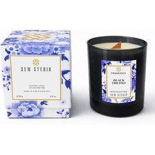 Sum Studıo Siyah Orkide Kokulu Doğal Mum 180 gr