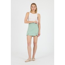 Yırtmaçlı Şort Etek