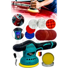 Lieber German Bl Motor 2x Akülü Devir Ayarlı Orbital Pasta Cila Parlatma Polisaj Makinesi