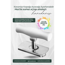 Hanedanev Kavanoz Kapağı Açacağı Ölçülü Ayarlanabilir Pratik Konserve Şişe Kapak Açıcı Çevirmeli Açacak