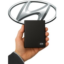 Gardenauto Metal Hyundai Logolu Deri Ruhsat Kabı Cüzdanı Kılıfı Ruhsatlık Metal Logo