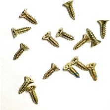 Erdo Ticaret Klips, Menteşe, Ayak, Ağaç, Sunta Vidası 2,2x7,5mm - Sarı 100 Adet