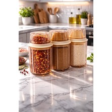 Decorev  3lü Erzak Saklama Kabı 900 ml