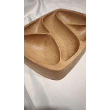 Akkus Wood Ahşap Beş Bölmeli Çerezlik, love story Modeli.