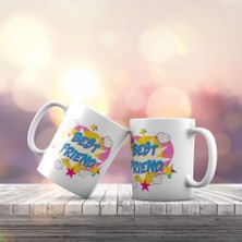 Asilmeydan Pop Art Serisi- Best Friend Hediyelik Kupa Bardak