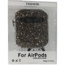 Newface Airpods 2 (2.nesil) Mira Taşlı Kılıf - Siyah