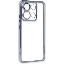 Newface Xiaomi Poco X6 Pro Kılıf Razer Lensli Silikon - Açık Mavi