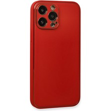 Newface Iphone 13 Pro Max Kılıf Coco Deri Silikon Kapak - Kırmızı