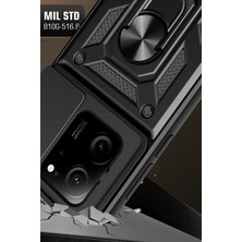 Newface Xiaomi Mi 13T Pro Kılıf Pars Lens Yüzüklü Silikon - Siyah