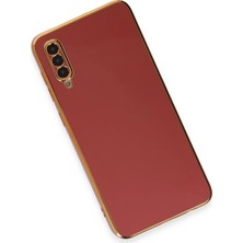 Newface Samsung Galaxy A50 Kılıf Volet Silikon - Kırmızı