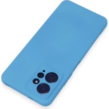 Newface Xiaomi Redmi Note 12 4g Kılıf Nano Içi Kadife Silikon - Mavi