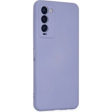 Newface Tecno Camon 18 Kılıf Nano Içi Kadife Silikon - Lila
