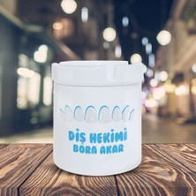 Asilmeydan Diş Hekimi Külllük - Kişiye Özel İsim Baskılı Hediyelik Kül Tablası