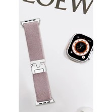 Newface Apple Watch 42MM Forest Kumaş Kordon - Lila